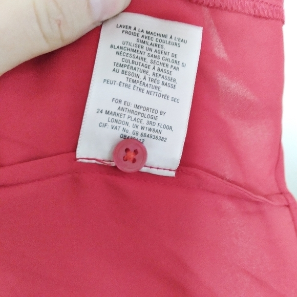 Maeve Anthropologie Red Popover Blouse - Picture 7 of 7